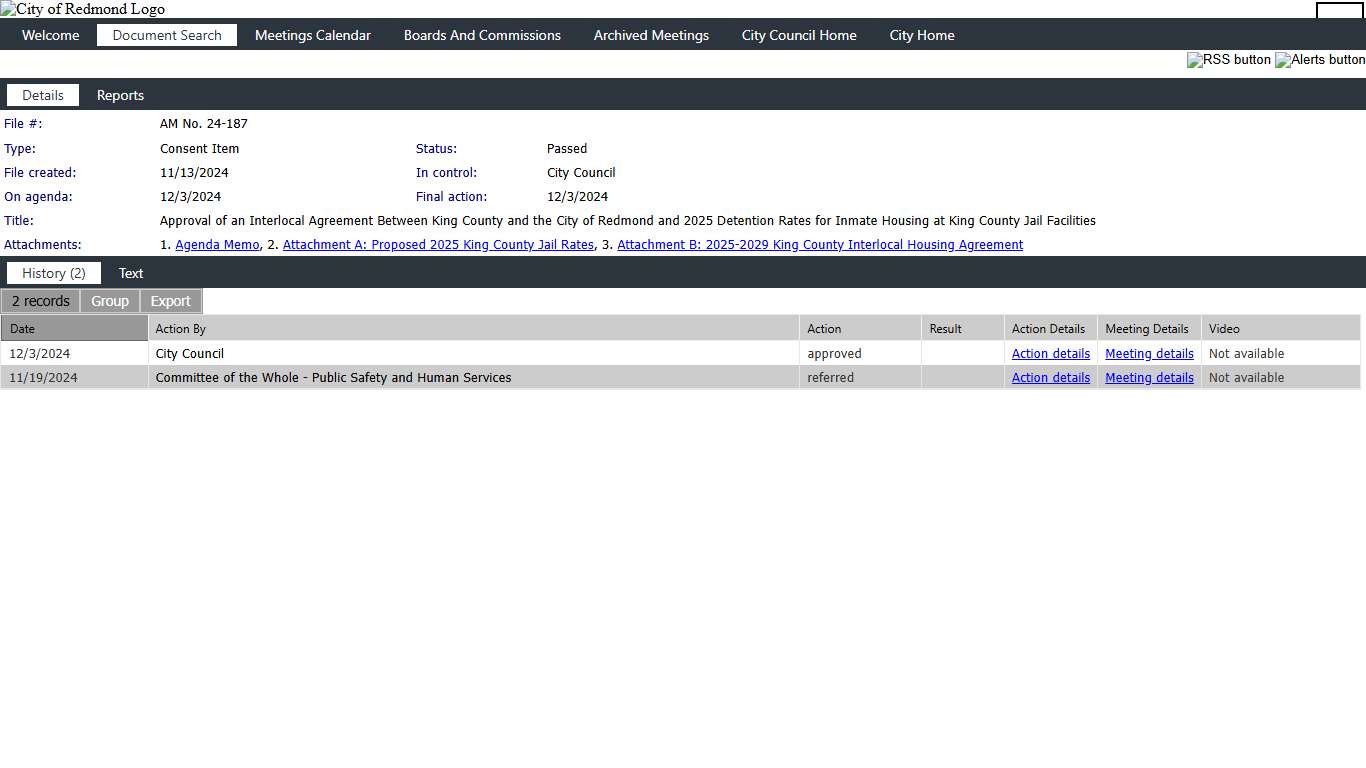 City of Redmond - File #: AM No. 24-187