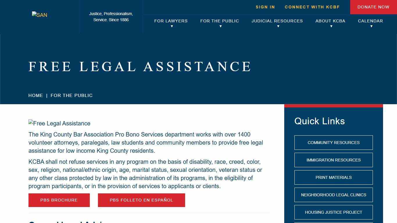 FREE LEGAL ASSISTANCE